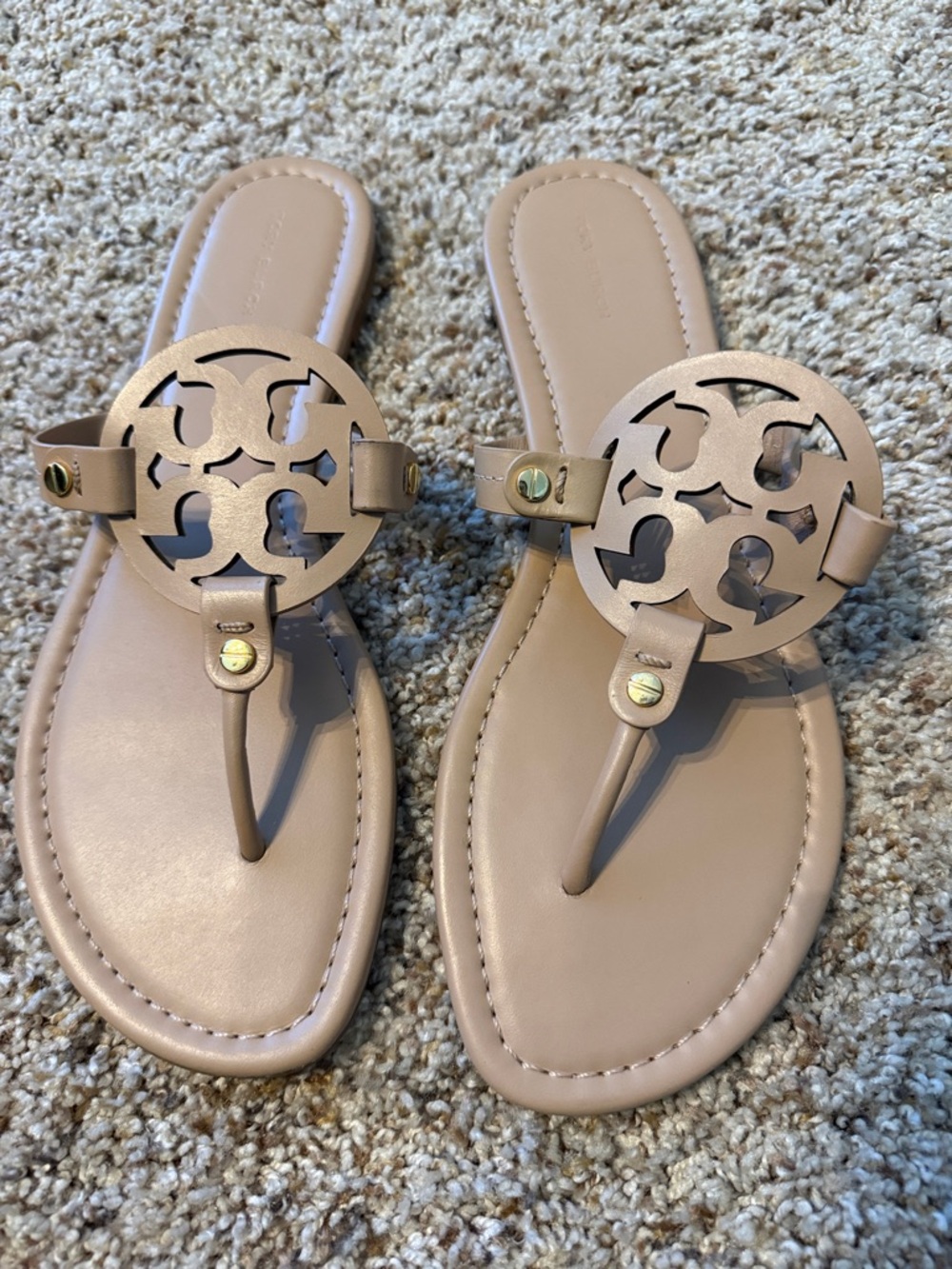 Tory Burch Miller Sandal-Light Sand